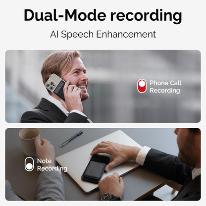 AI Voice Recorder, PLAUD Note Voice Recorder w/Case, App Control, Transcribe & Summarize with AI Technology, Support 112 Languages, 64GB Memory, Audio Recorder for Lectures, Meetings, Calls, Black